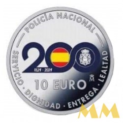 Proof 10€ Espanha 2024 Policia