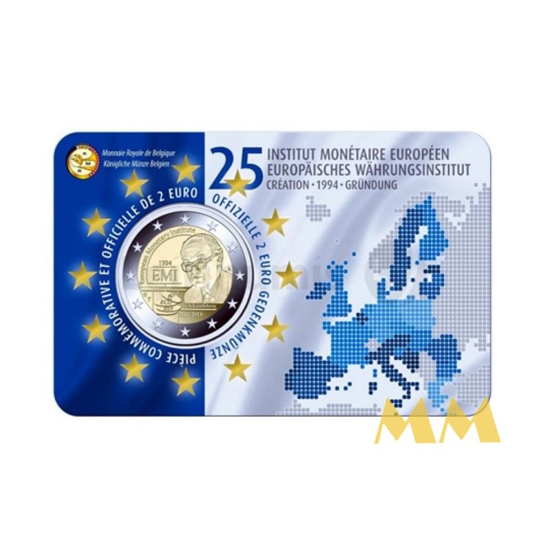 Bélgica 2019 - 25° Aniversário do Instituto Monetário Europeu "Versão FR"
