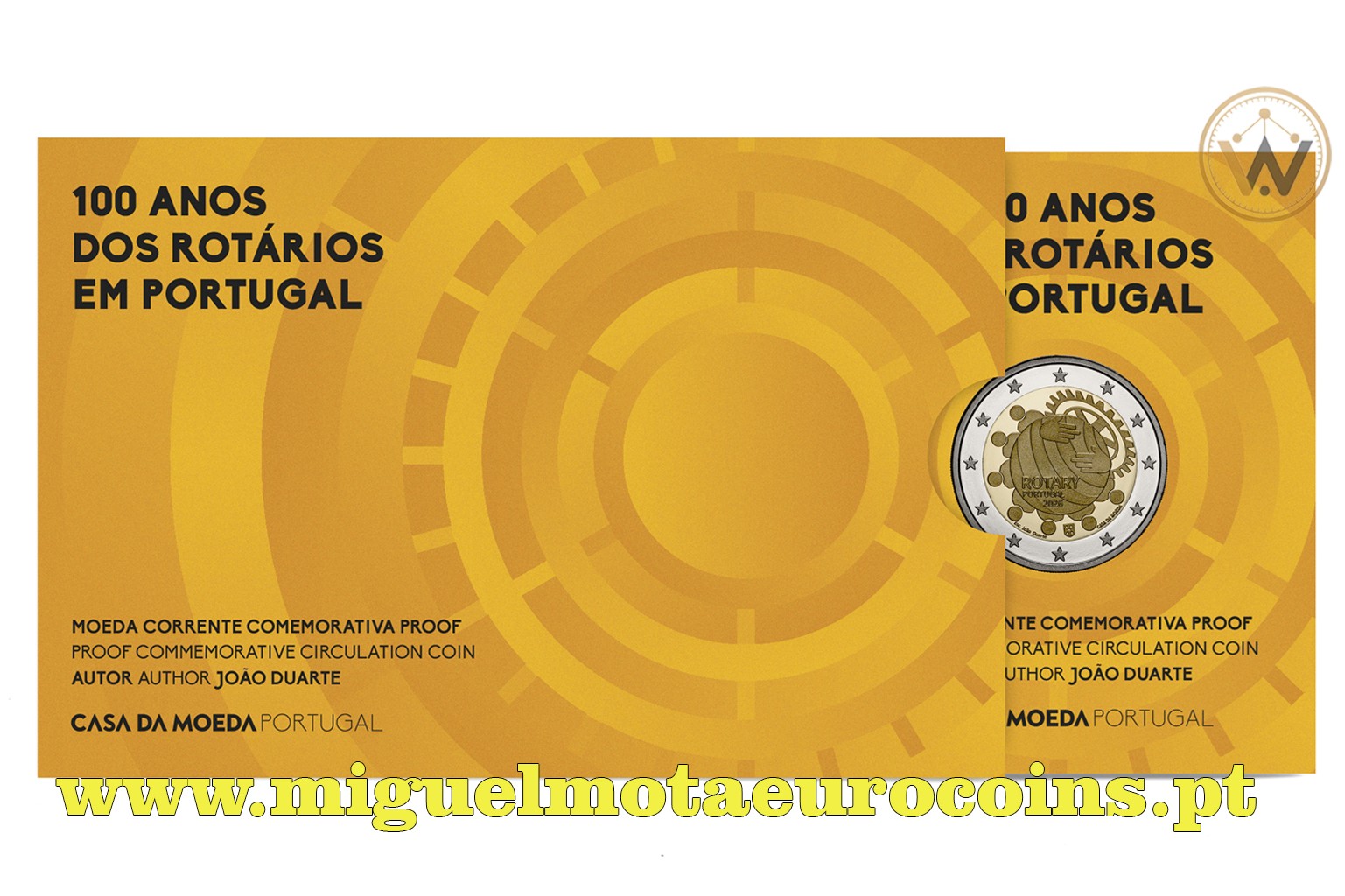 Proof 2€ Portugal 2026 Rotary