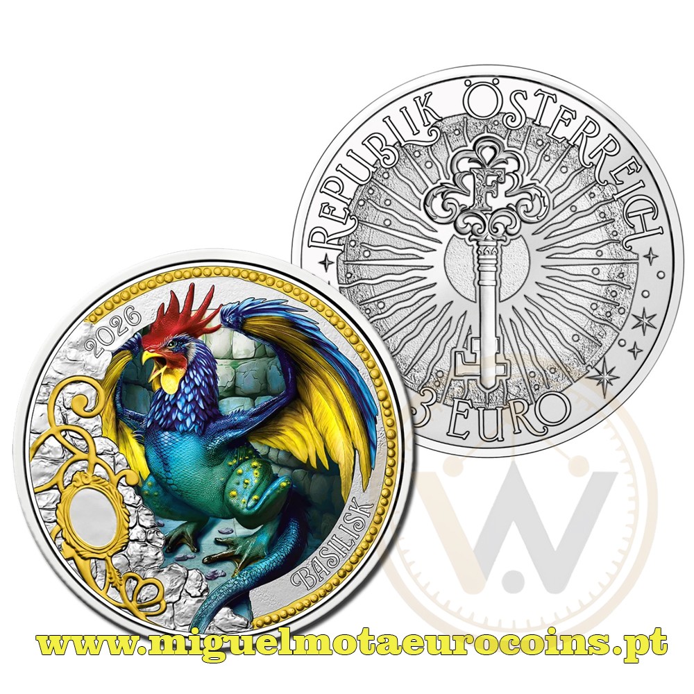 3€ Áustria 2026 Basilisk