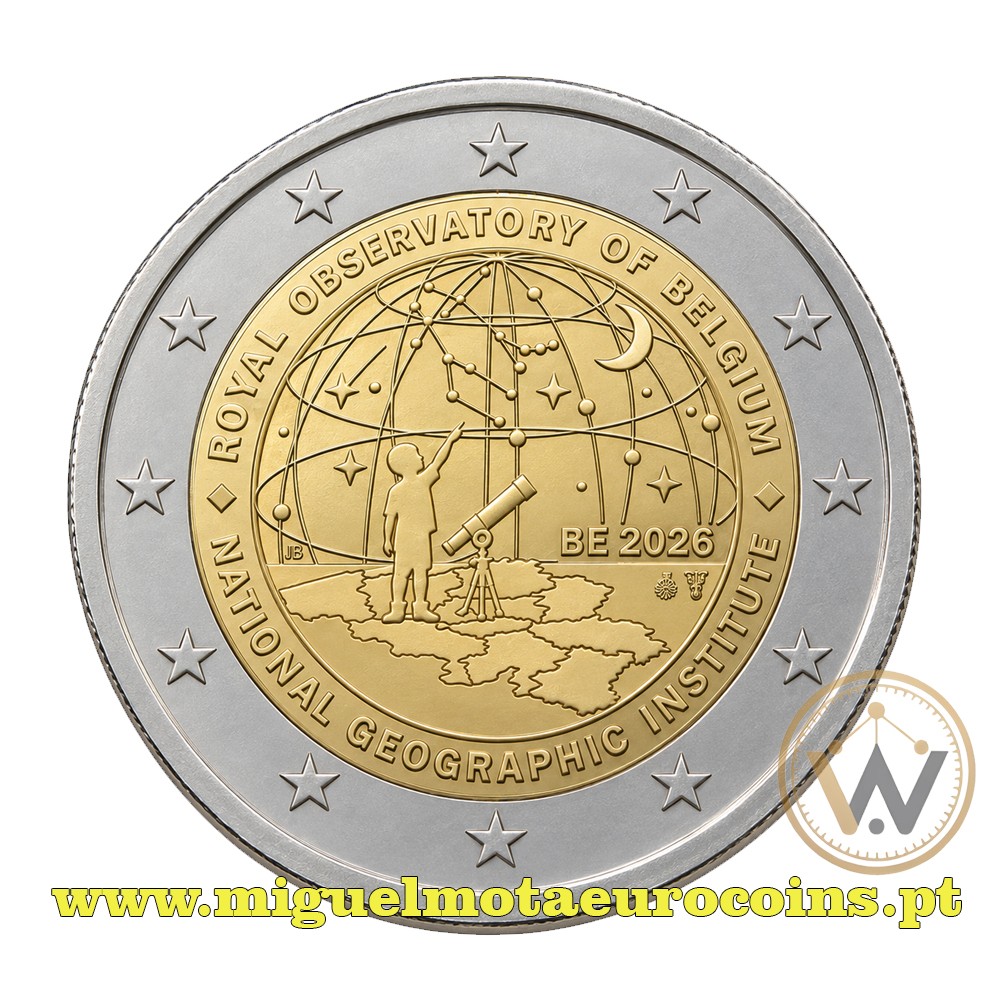 Bélgica 2026 Observatório Real da Bélgica UNC