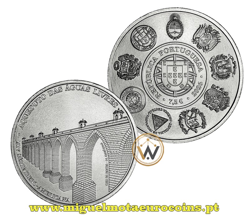 7.50€ Portugal 2026 Aqueduto das Águas Livres