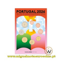 Portugal 2026 Série Anual FDC 8 Moedas | Miguel Mota Euro Coins
