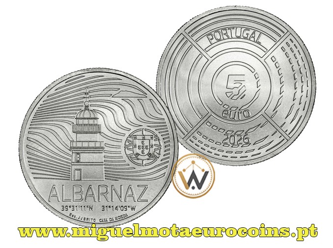 5€ Portugal 2026 Farol de Albarnaz
